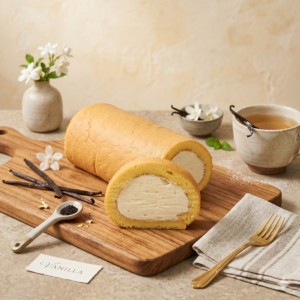 Bolu Gulung Ice Cream Vanilla